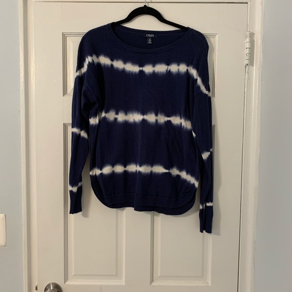 Chaps Tie Dye Crewneck Sweater - Picture 2 of 6